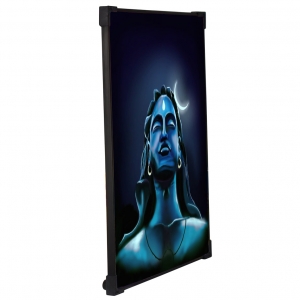 FURNATO Home Decor | Long Lasting UV Coated Hard Unbreakable MDF Board Laminated Picture of Lord Shiva | Religious Home Decor Painting Photo | MDF Long Lasting Binding