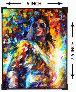 FURNATO | Painting of Michael Jackson | Artistic Painting | with Long Lasting UV Coated MDF Framing | Laminated | Home Decor