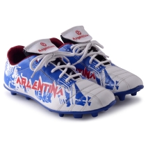 PIPILIKA® Sports White & Blue Football Shoe (Argentina)(White & Blue)