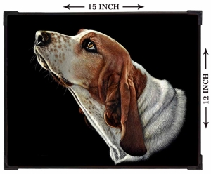FURNATO | Painting of Dog | Artistic Painting | with Long Lasting UV Coated MDF Framing | Laminated | Home Decor – MDF72