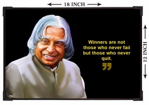 FURNATO | Painting of APJ Abdul Kalam | Artistic Painting | with Long Lasting UV Coated MDF Framing | Laminated | Home Decor – MDF95