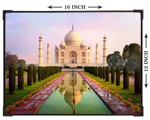 FURNATO | Painting of Taj Mahal | Artistic Painting | with Long Lasting UV Coated MDF Framing | Laminated | Home Decor – MDF124