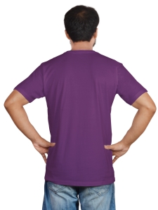 PIPILIKA® Men Solid Round Neck T-Shirt | Purple