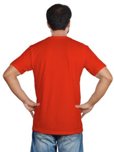 PIPILIKA® Men Solid Round Neck T-Shirt | Red