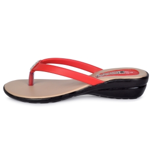 PIPILIKA® Trendy Fashionable Beautiful Woman Sandal (FLATS 607) (RED)