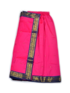 PIPILIKA® Indian Beautiful Pure Silk Saree for Kids & Baby Girls with Stitched Beautiful Blouse (102) (BLUE)