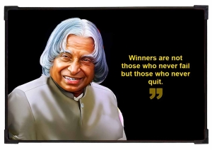 FURNATO | Painting of APJ Abdul Kalam | Artistic Painting | with Long Lasting UV Coated MDF Framing | Laminated | Home Decor – MDF95