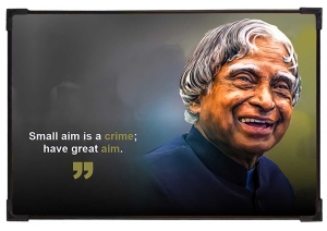 FURNATO | Painting of APJ Abdul Kalam | Artistic Painting | with Long Lasting UV Coated MDF Framing | Laminated | Home Decor – MDF96