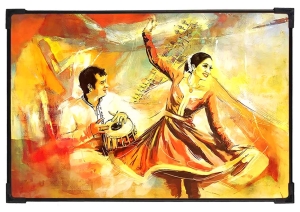 FURNATO | Painting of Classical Dance | Artistic Painting | with Long Lasting UV Coated MDF Framing | Laminated | Home Decor – MDF110