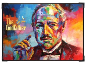 FURNATO | Painting of God Father | Artistic Painting | with Long Lasting UV Coated MDF Framing | Laminated | Home Decor