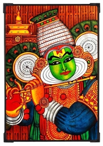 FURNATO | Painting of Kathakali | Artistic Painting | with Long Lasting UV Coated MDF Framing | Laminated | Home Decor – MDF66
