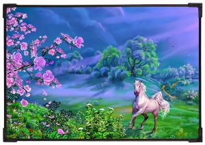 FURNATO | Painting of Nature Horse | Artistic Painting | with Long Lasting UV Coated MDF Framing | Laminated | Home Decor – MDF89