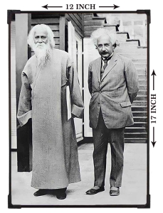 FURNATO | Painting of Tagore & Einstein | Artistic Painting | with Long Lasting UV Coated MDF Framing | Laminated | Home Decor – MDF106