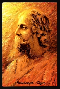 PIPILIKA® Home Decor | Art:-198149 | Rabindranath Tagore Portrait Picture Print | 13.5 inch X 19.5 inch | With 1 Inch Framing | Wall Decor Painting
