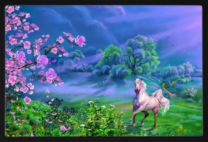 PIPILIKA® Home Decor | UV Laminated | Energetic Horse Running Home Vastu Painting - With Framing | SIZE: 19.5 inch X 13.5 inch | 1 Inch Framing | Wall Decor Painting | Art:-198189