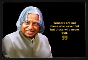 PIPILIKA® Home Decor | UV Laminated | Wonderful Portrait Picture Photo Painting of A. P. J. Abdul Kalam & Quote - With Framing | 19.5 inch X 13.5 inch | KALAM QUOTES | Art:-198196