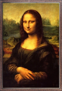 PIPILIKA® Home Decor | UV Laminated | World Famous Painting 'THE MONA LISA' | With 1 Inch Framing | SIZE: 19.5 inch X 13.5 inch | By Leonardo da Vinci | Wall Decor Painting | Art Work | Art:-1981105