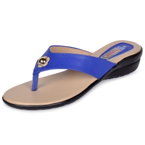 PIPILIKA® Trendy Fashionable Beautiful Woman Sandal (FLATS 605) (BLUE)