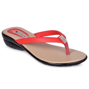 PIPILIKA® Trendy Fashionable Beautiful Woman Sandal (FLATS 607) (RED)