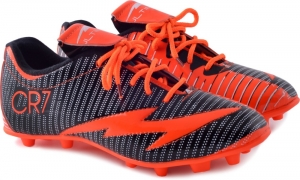 PIPILIKA® Sports Ultimate CR7 Orange Black Football Shoe Boots Footwear Football Shoes For Men  (Black, Orange)